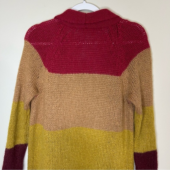 Free People Over The Rainbow Mohair Blend Long Duster Cardigan size small - Picture 10 of 13